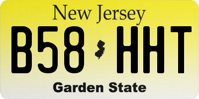 NJ license plate B58HHT