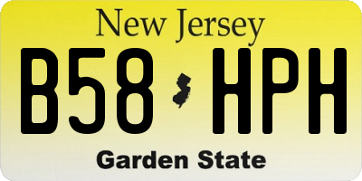 NJ license plate B58HPH