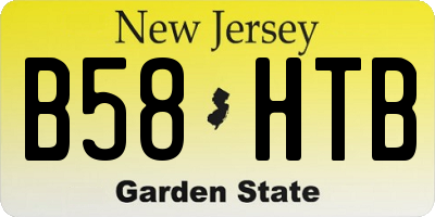 NJ license plate B58HTB