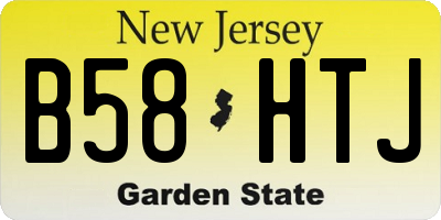 NJ license plate B58HTJ