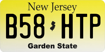 NJ license plate B58HTP