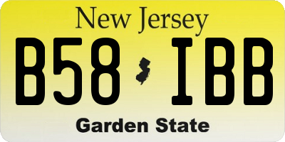 NJ license plate B58IBB