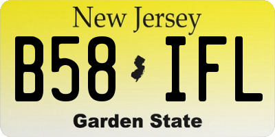 NJ license plate B58IFL