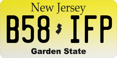 NJ license plate B58IFP