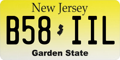NJ license plate B58IIL