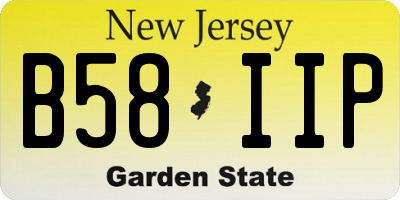 NJ license plate B58IIP