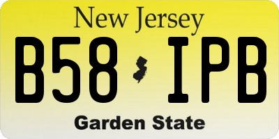 NJ license plate B58IPB