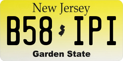 NJ license plate B58IPI
