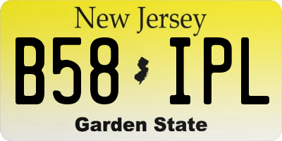 NJ license plate B58IPL