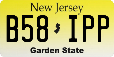 NJ license plate B58IPP