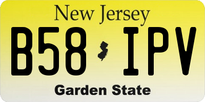 NJ license plate B58IPV