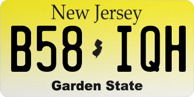 NJ license plate B58IQH