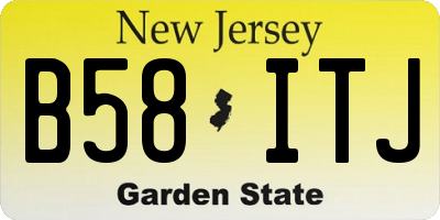 NJ license plate B58ITJ