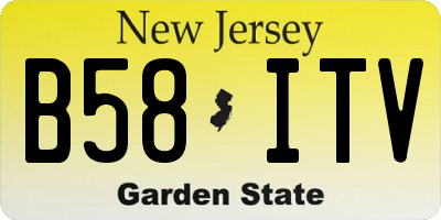 NJ license plate B58ITV