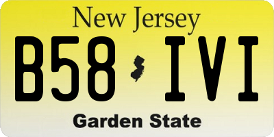 NJ license plate B58IVI