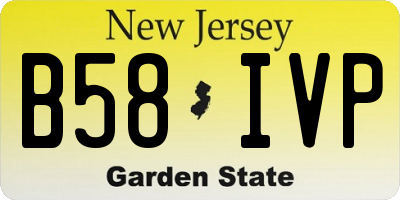 NJ license plate B58IVP