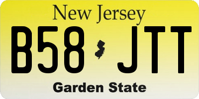 NJ license plate B58JTT