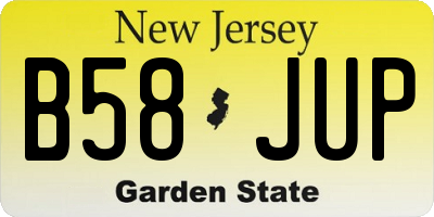 NJ license plate B58JUP