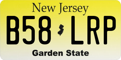 NJ license plate B58LRP