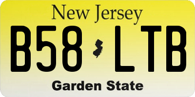 NJ license plate B58LTB