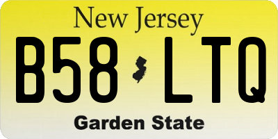 NJ license plate B58LTQ