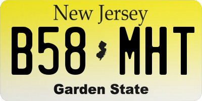NJ license plate B58MHT