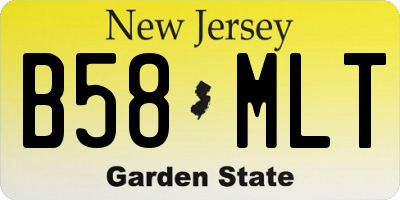 NJ license plate B58MLT