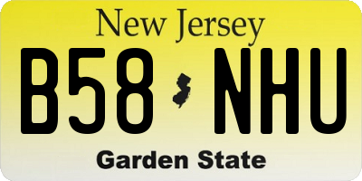 NJ license plate B58NHU