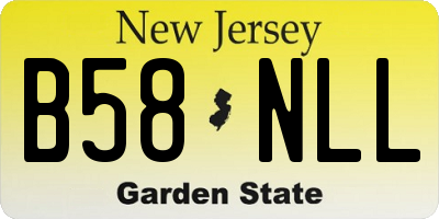NJ license plate B58NLL