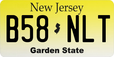 NJ license plate B58NLT