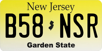 NJ license plate B58NSR