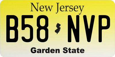 NJ license plate B58NVP