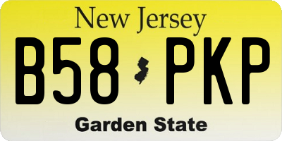 NJ license plate B58PKP