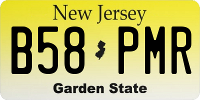 NJ license plate B58PMR