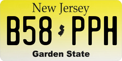 NJ license plate B58PPH
