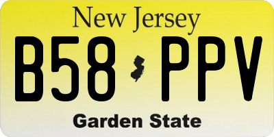 NJ license plate B58PPV