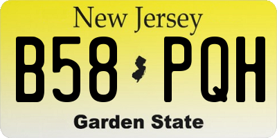 NJ license plate B58PQH