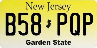 NJ license plate B58PQP