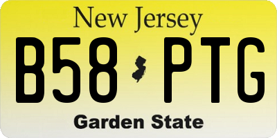 NJ license plate B58PTG