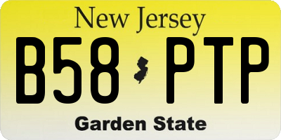 NJ license plate B58PTP
