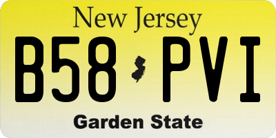 NJ license plate B58PVI