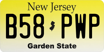 NJ license plate B58PWP
