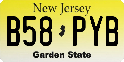 NJ license plate B58PYB