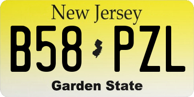 NJ license plate B58PZL