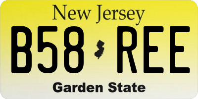 NJ license plate B58REE