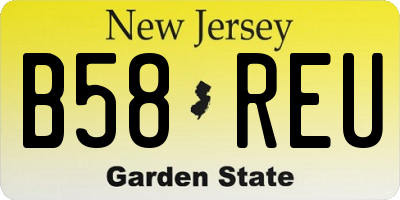 NJ license plate B58REU