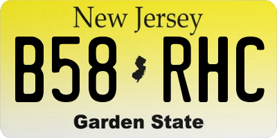 NJ license plate B58RHC