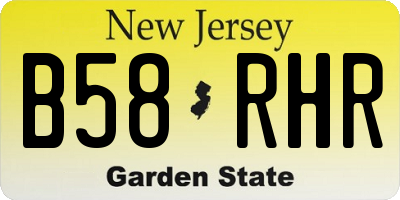 NJ license plate B58RHR