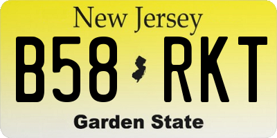 NJ license plate B58RKT