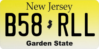 NJ license plate B58RLL
